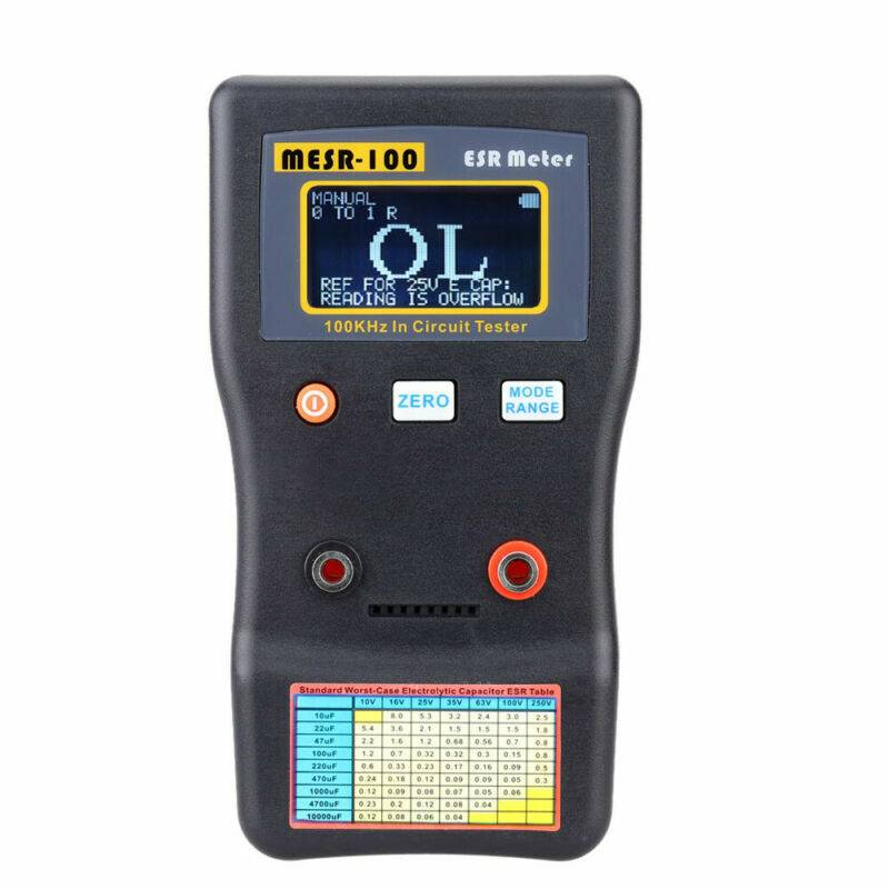 MESR-100 V2 ESR Capacitance Ohm Meter test Capacitor meter with SMD Clip Probe