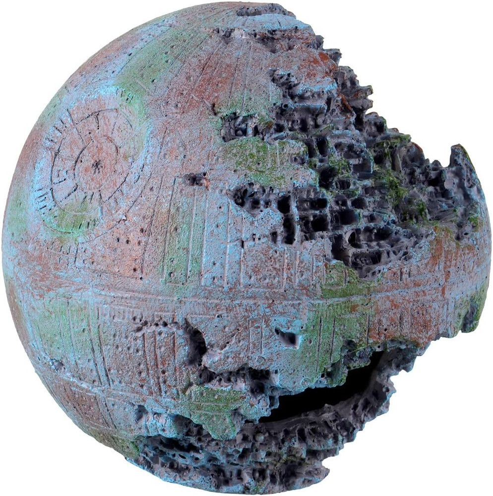 Green Space Ball Aquarium Ornament Sculpture