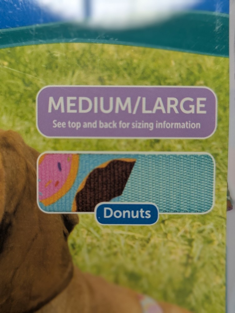 PetSafe Designer Easy Walk Chic Harness and Matching Leash Medium/Large, DONUTS