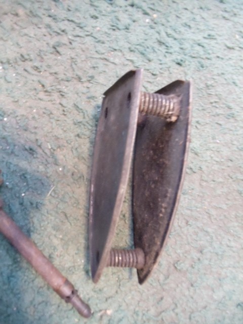 vintage Iron with Wood Handle