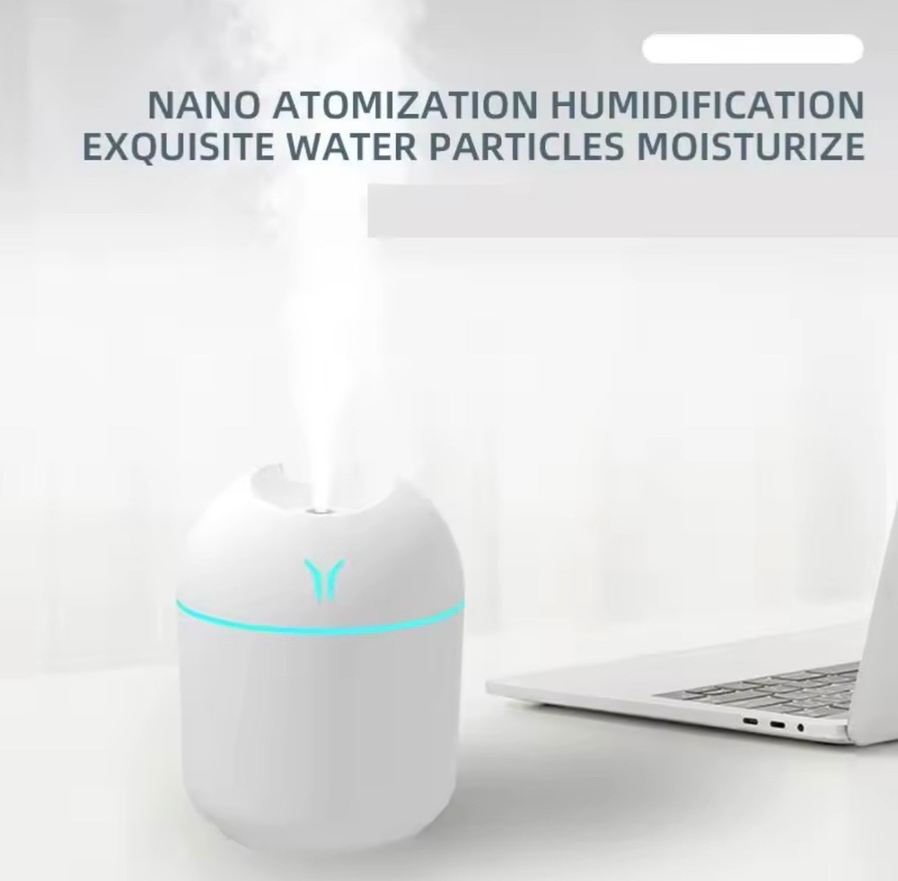 Mini USB Portable Air Humidifier Aroma Diffuser LED Mist Maker Quiet Home Office