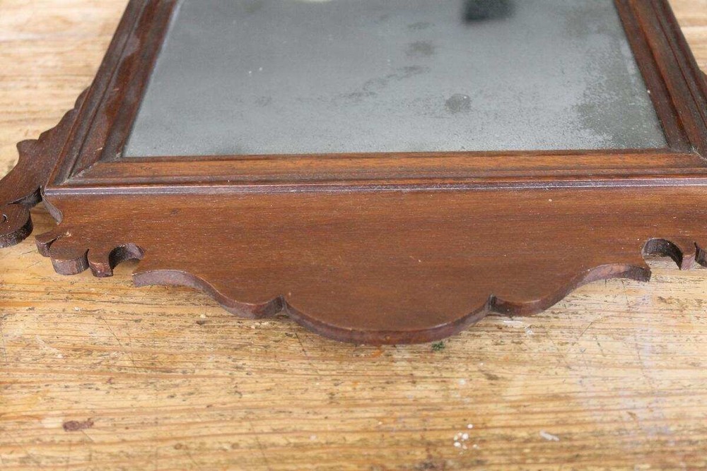 Early Antique Chippendale Mirror Original Glass