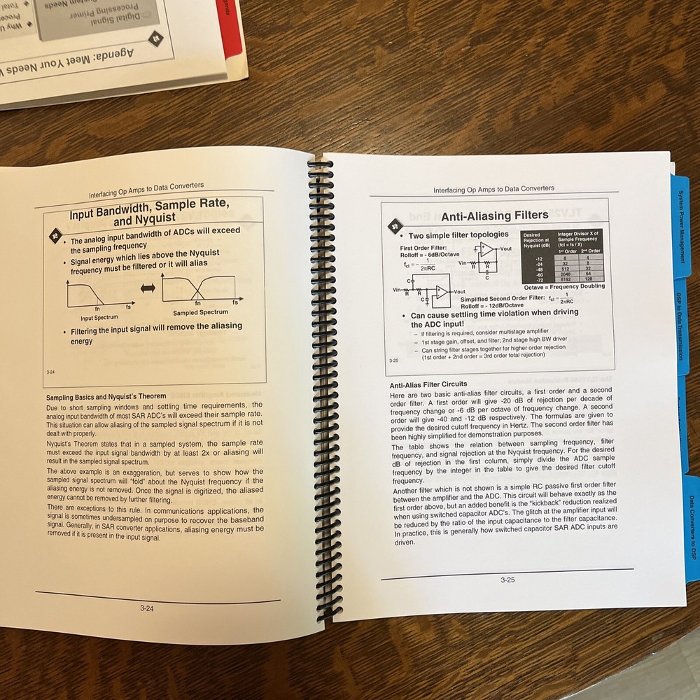 DSP Analog Technologies 1999 Seminar Series Coursebooks Set 2 Texas Instruments