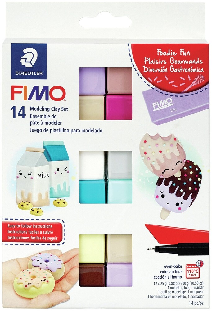 Fimo Professional Soft Polymer Clay 12/Pkg Foodie Fun