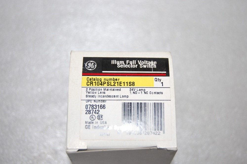 GE CR104PSL21E11S8 SELECTOR SWITCH