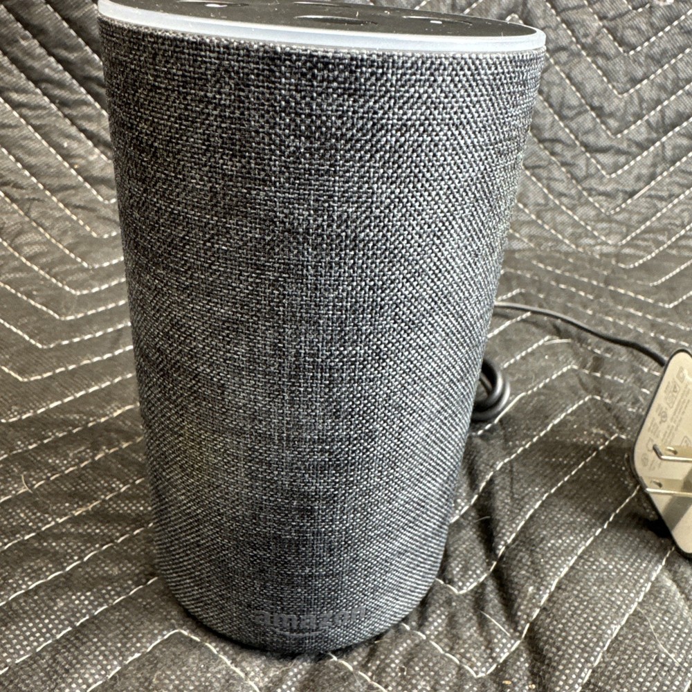 Amazon Echo 2nd Gen Smart Speaker Alexa Dolby Processing Charcoal Fabric