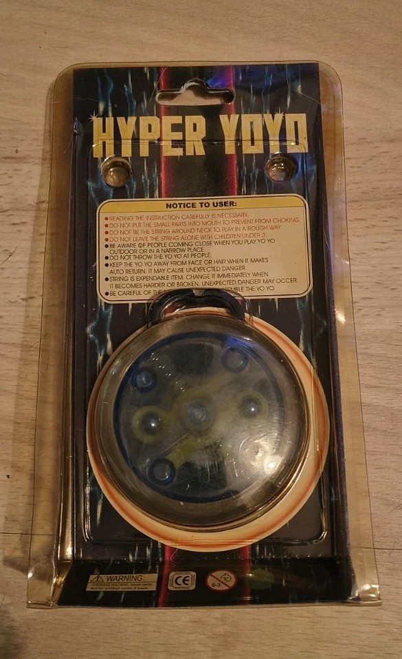 1998 Blue Hyper Yoyo Pro Spinner Professional Auto Return System
