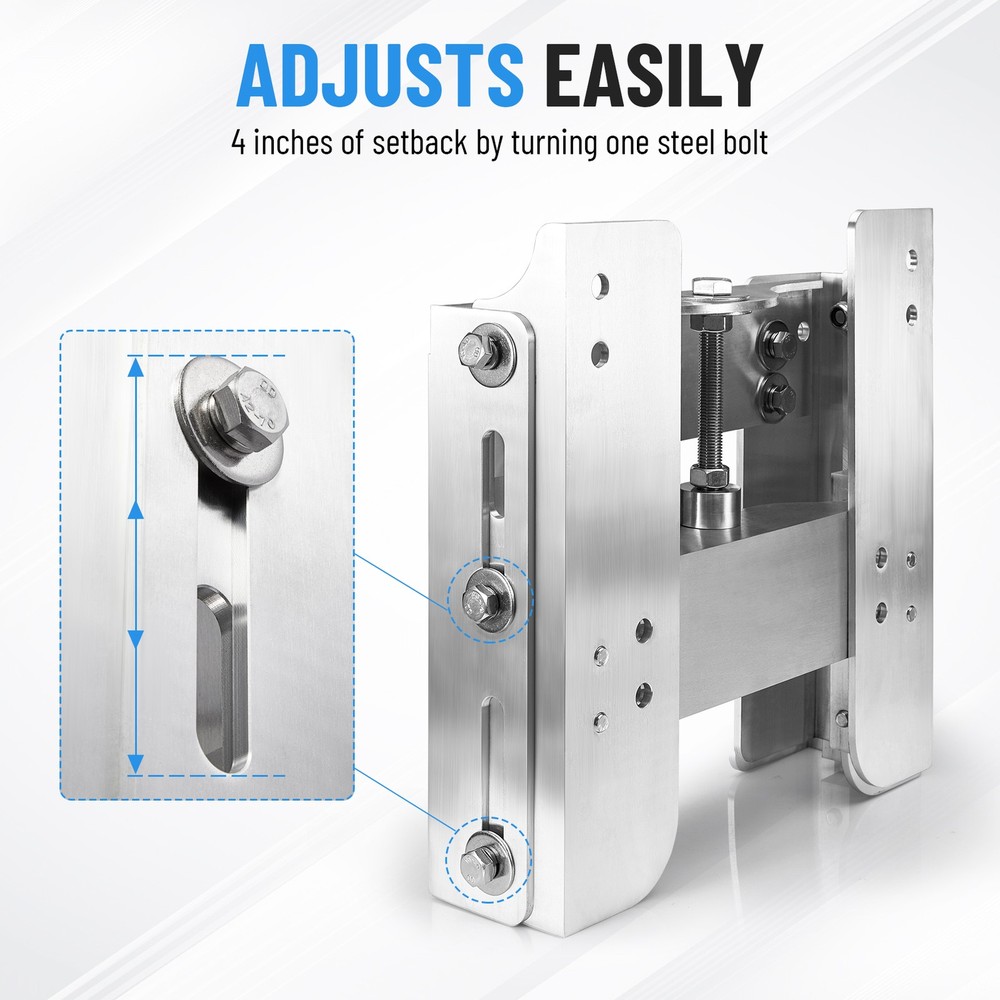 Outboard Motor Jack Plate & Support Plate & Bolt Set for Top+Lower Support Bolt