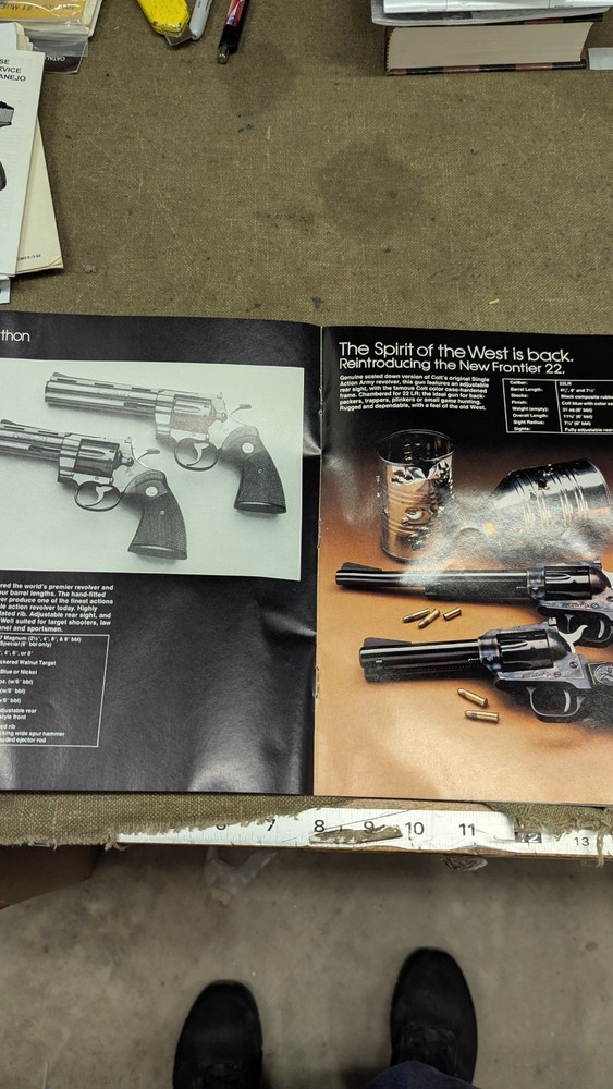 Instruction Manual, Colt Catalog 1982