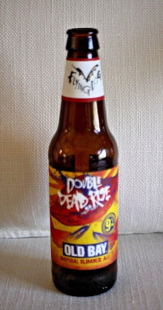 FLYING DOG DOUBLE DEAD RISE OLD BAY IMPERIAL SUMMER ALE COOL LABEL EMPTY BOTTLE