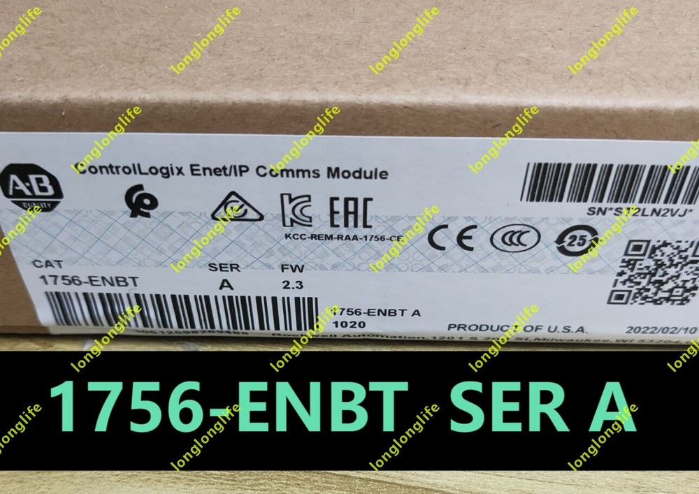 BRAND NEW Allen Bradley 1756-ENBT /A ControlLogix EtherNet/IP Comms Module US