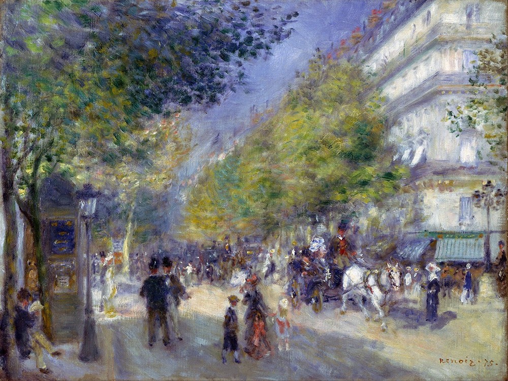 French Grands Boulevards by Renoir Tile Mural Kitchen Backsplash Marble Ceramic
