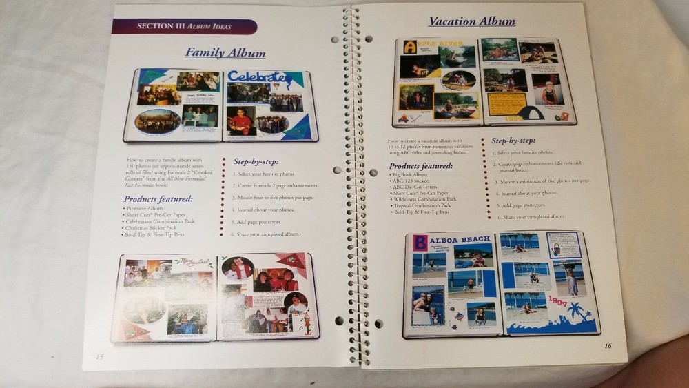 Creative Memories "Start Smart" book sorting techniques album ideas photo safe.