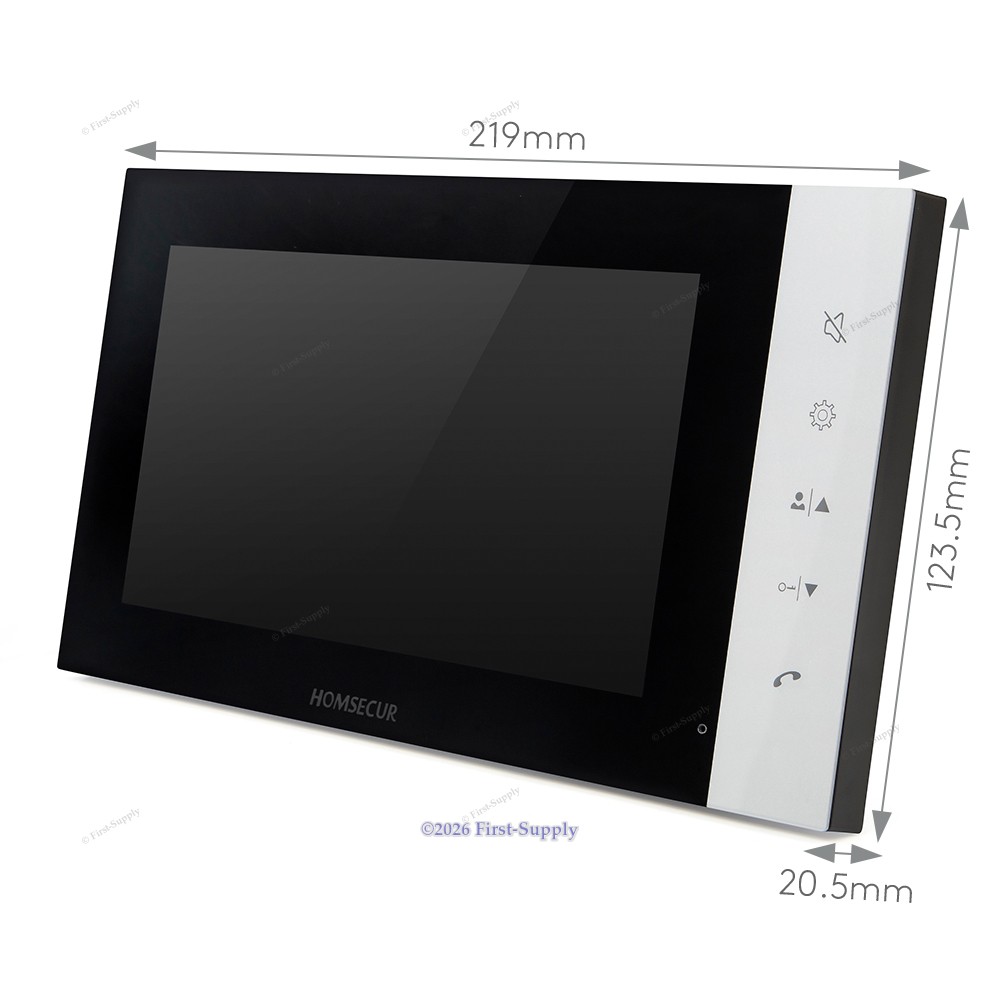 HOMSECUR Intercom Master Unit For Video Door Phone Allows Two-way Communication
