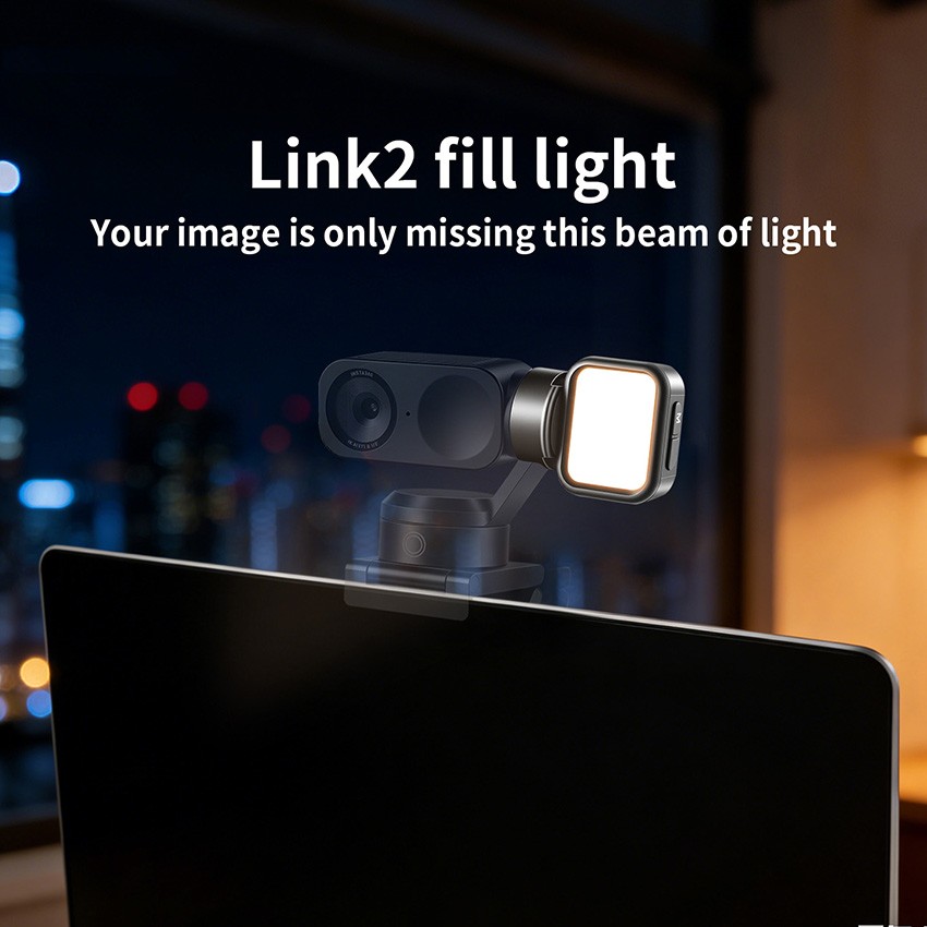 For Insta360 Link2/2C/2PRO Camera Fill Light 4-speed Brightness Adjustable Light