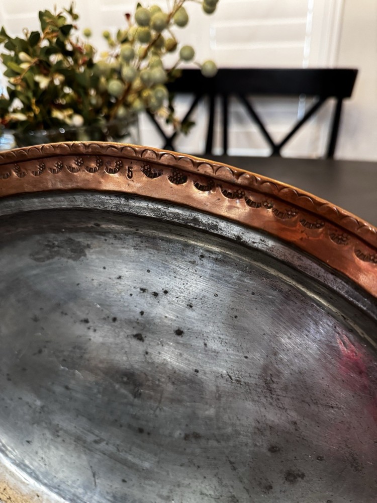 Antique Hammered Copper Serving Platter’s