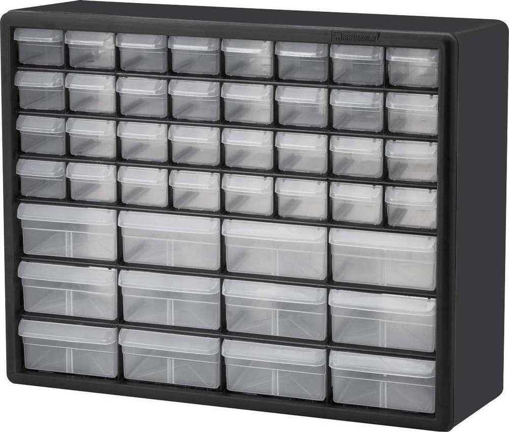 24-Compartment Drawer Bin Hardware Tool Organizer Garage Storage Plastic Cabinet