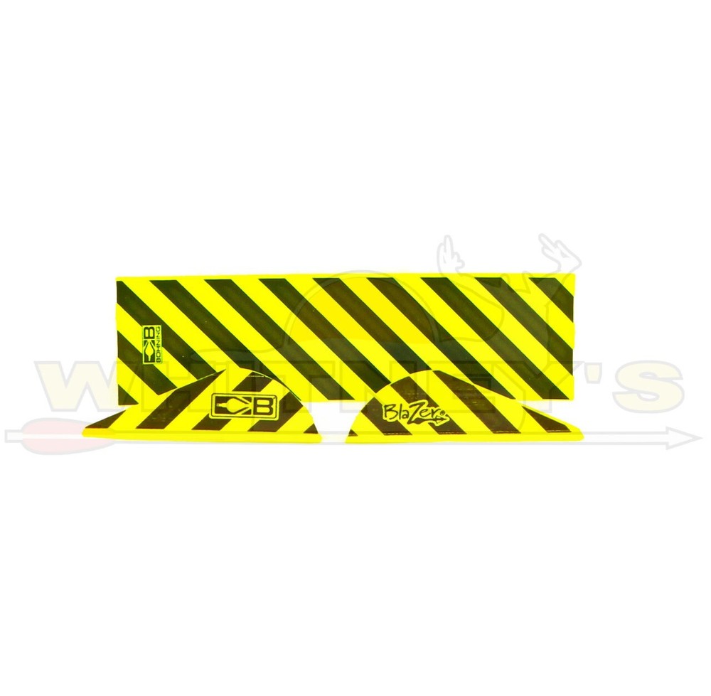 Bohning Blazer Vane/Wrap Combo - Caution Tape - 101042CT