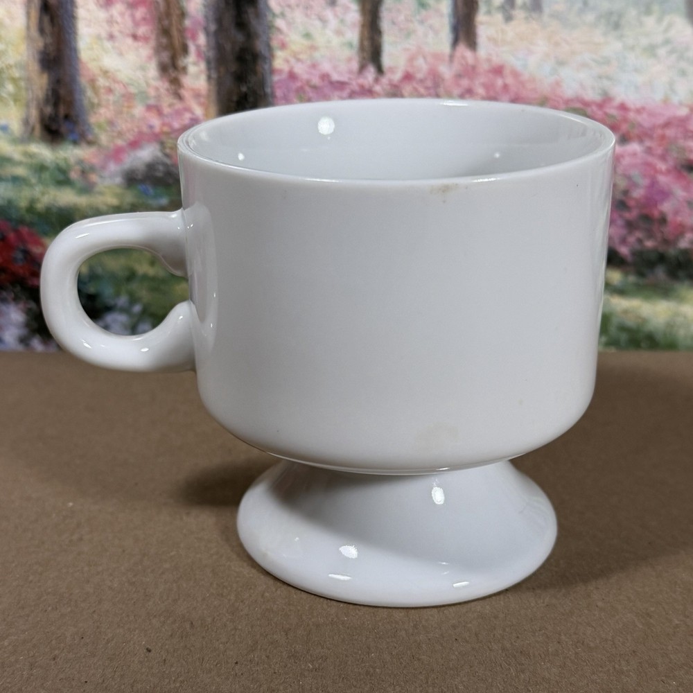Vintage Delta Airlines First Class Footed COFFEE CUP White Ceramic
