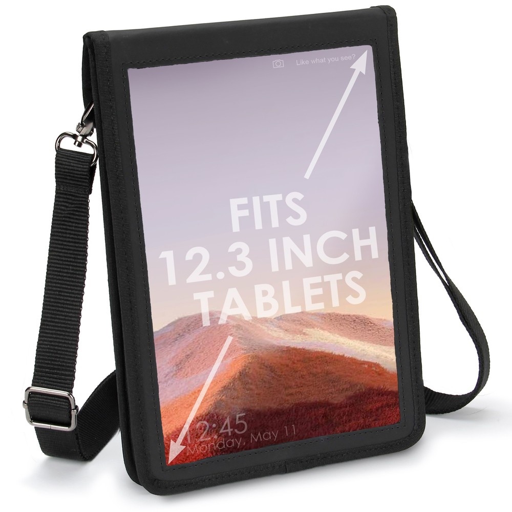 USA GEAR 12" Tablet Case with Open Front & Durable Exterior Frame