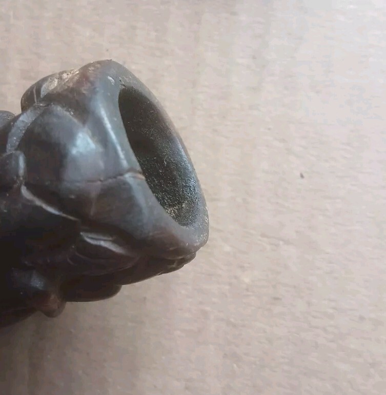 Hand Carved Jamaica Smoking Pipe