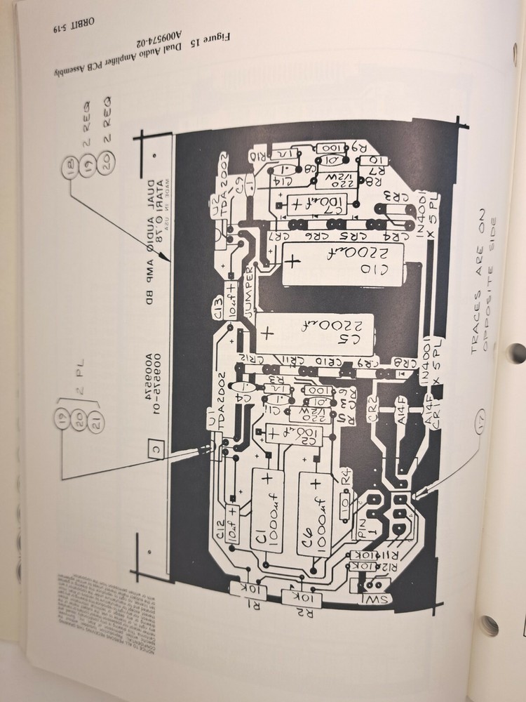 1978 Atari Orbit Arcade Operation, Maintenance & Service Manual Vintage