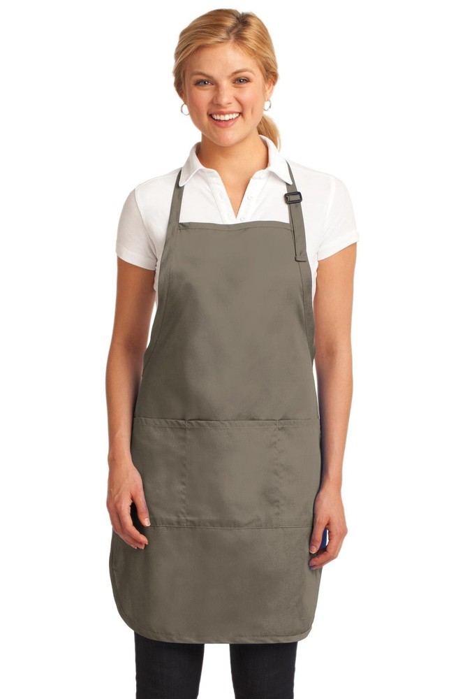 Port Authority Full Length Apron 3 Front Pockets Adjustable Neck Strap A703