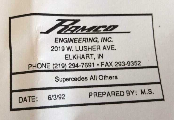 Ramco Engineering Heater Switch ELE319 Red