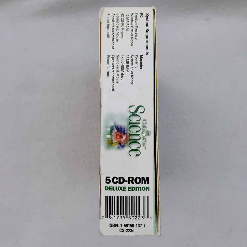 Collegepro Science Deluxe 5 Cd-rom Edition, CS-223d