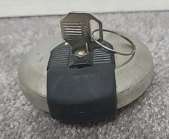 Master Lock Discus Padlock with Key Stainless Steel Weather Resistant Security