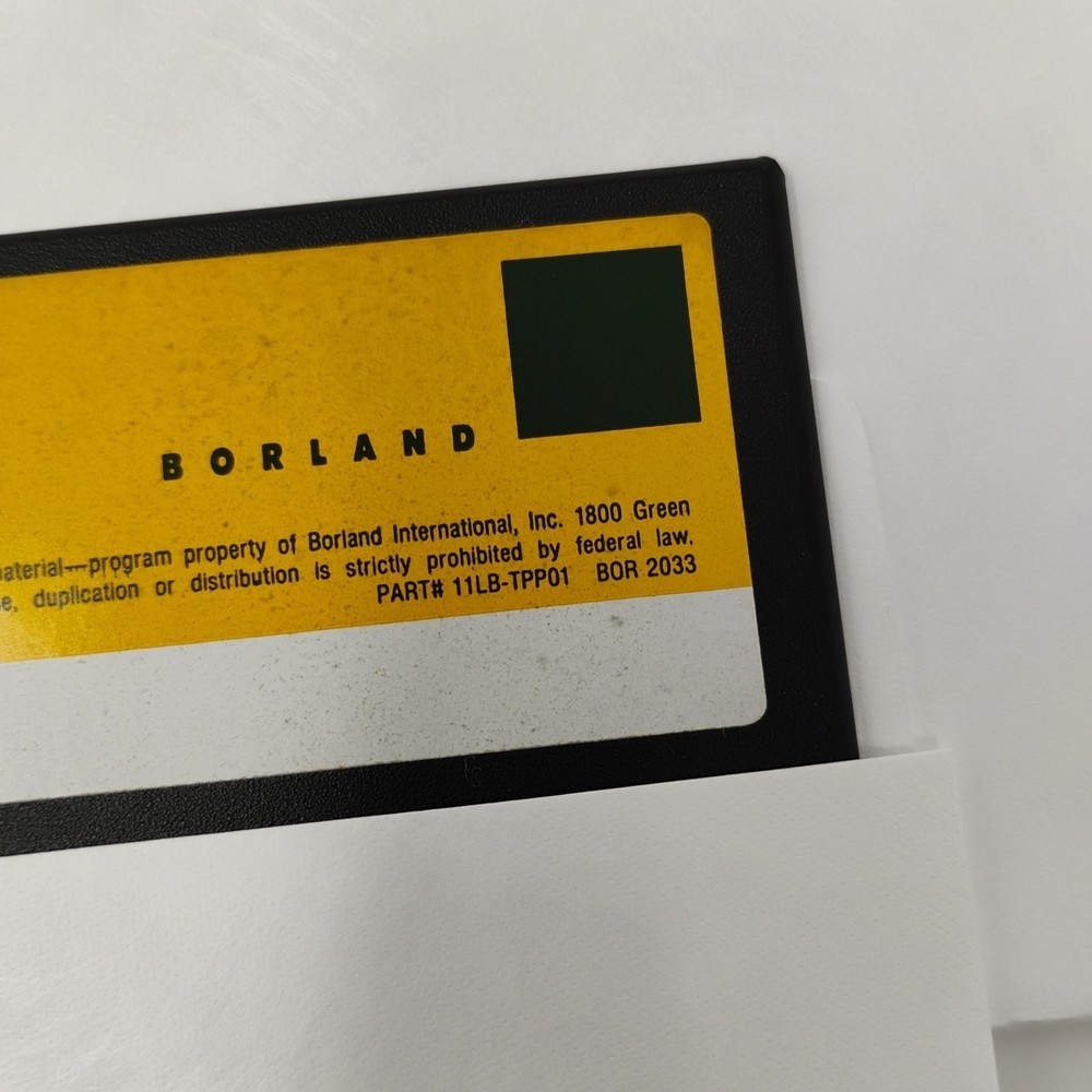 Borland Turbo Pascal With Objects Version 6.0 Professional Edition PC Software