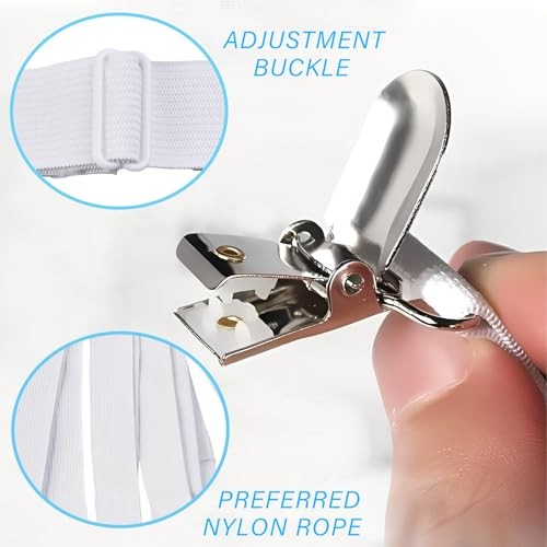 Bed Sheet Grippers – 4-Pack Adjustable Fitted Sheet Clips for Corners,