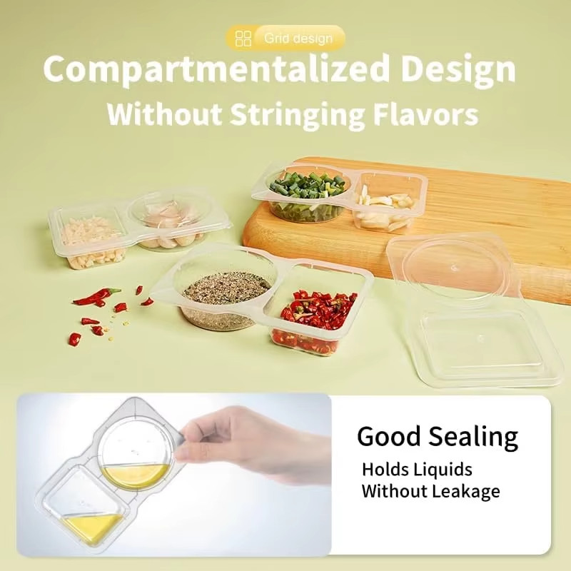 20-Count Spice Storage Jars - Stackable Clear Containers with Label Kit