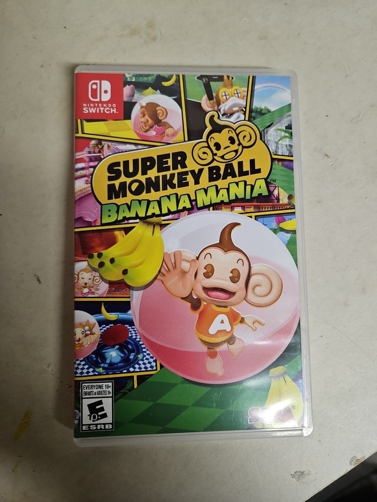 Empty Replacement Case ONLY! Super Monkey Ball Banana Mania - Switch