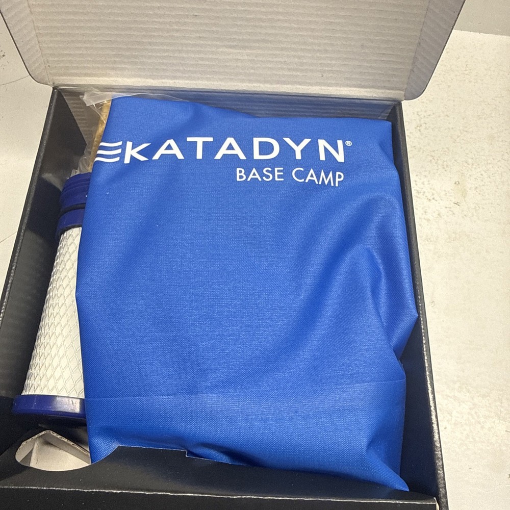 Katadyn Base Camp Microfilter Portable Bag Water Filter Blue Activated Carbon