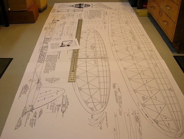 Model Airplane Plans (FF): SATELLITE 600 by Bob Hunter for .19-.23 engine