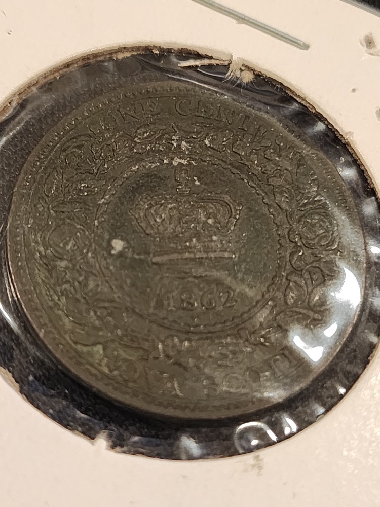 1862 Nova Scotia 1 Cent Coin