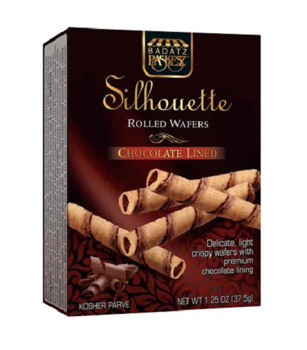 Paskesz Silhouette Rolled Wafers Chocolate Lined
