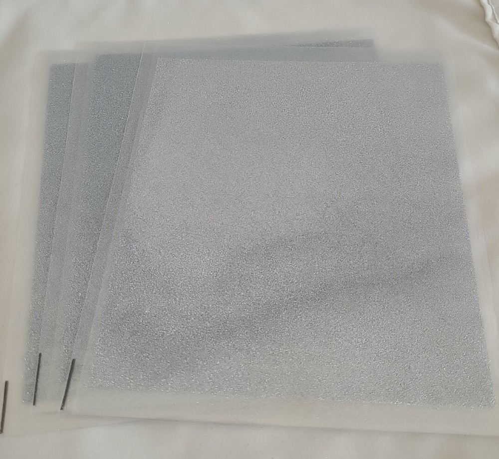 Anna Griffin Minc Glitter Sheets 6"x7" Silver And Gold