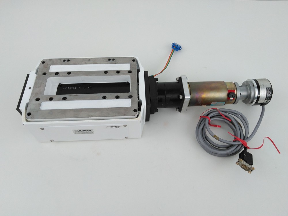 Klinger UZ160, MC 55753 1 10 90 Vertical Translation Stage w/ Motor & Encoder
