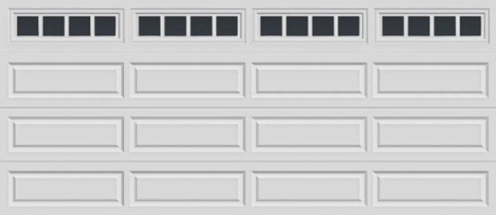 HOLMES Garage Doors MADISON 611 WHITE Replacement Window Inserts/LONG Panel