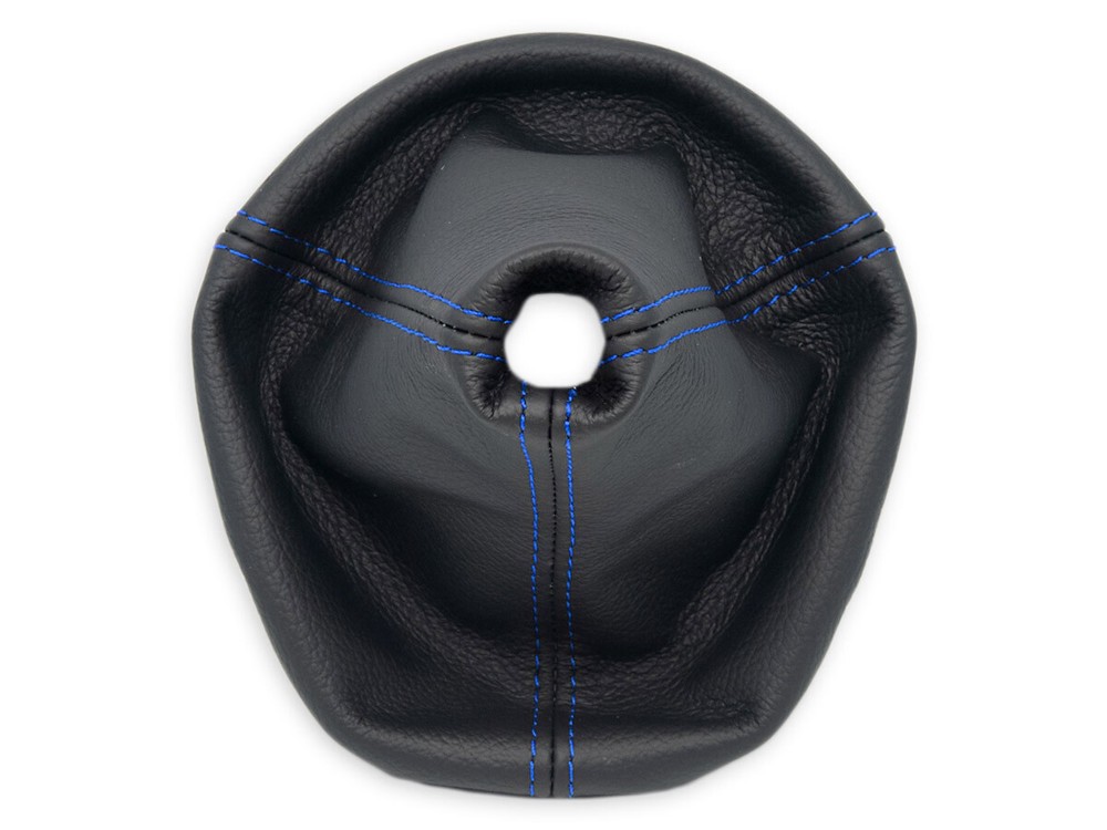 FOR FORD KA 2 2008-2016 GEAR SHIFT BOOT GAITER LEATHER STITCHING BLUE