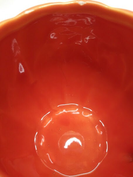 Vintage Pumpkin Ceramic Mug Planter