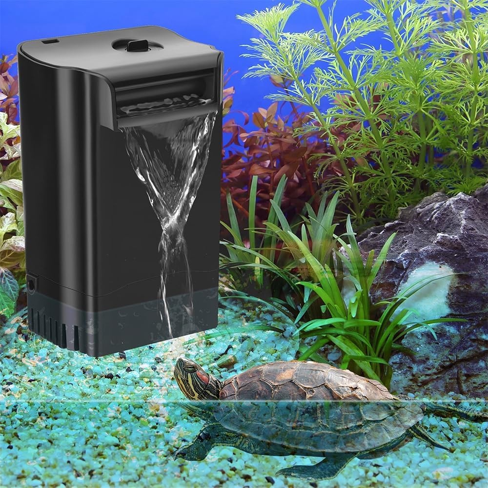 Turtle Tank Filter Internal Power Aquarium Low Water Level...