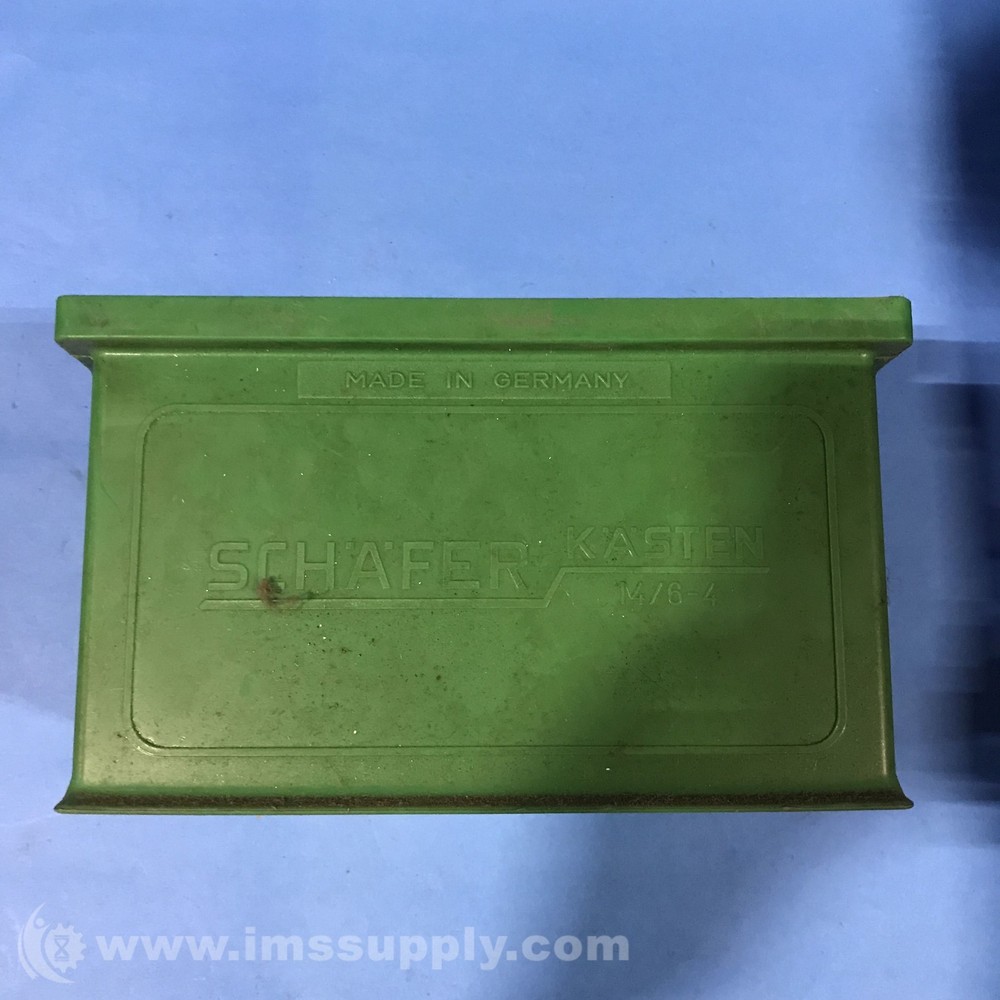 SSI Schafer 14/6-4 Green Stacking Transport Container USIP