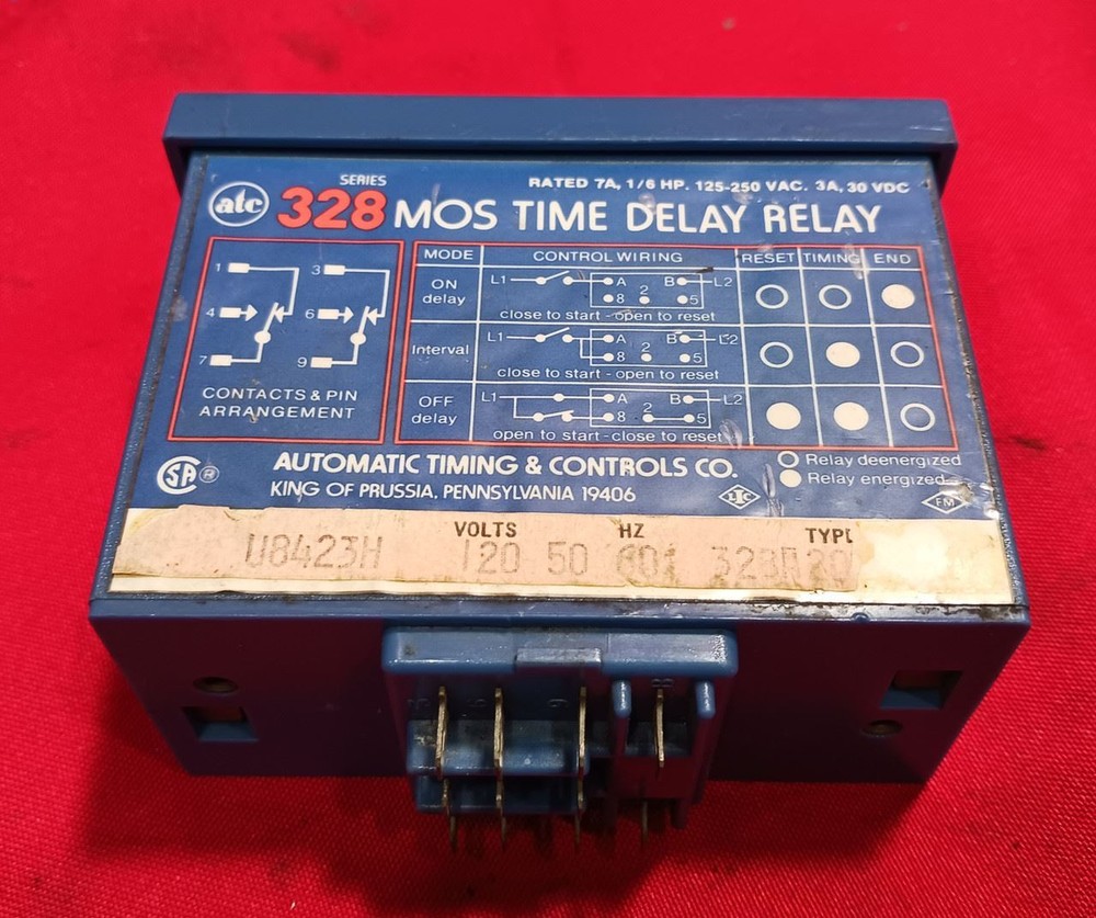 ATC 328 Series Multi Range Analog Time Delay Relay