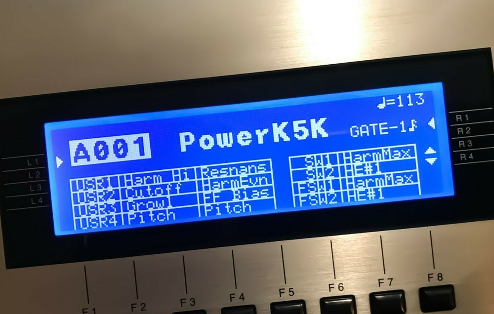 Kawai K5 / K5M Custom (Negative) LED Display !