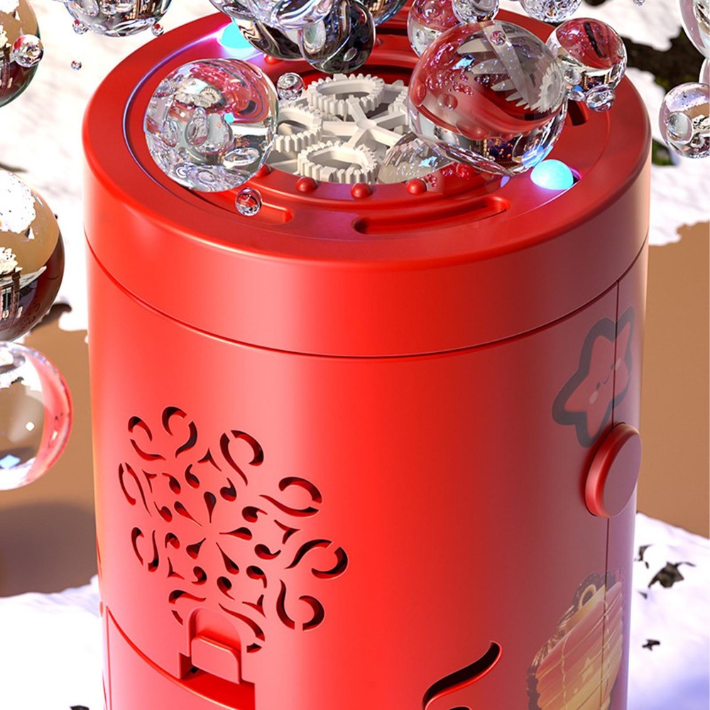 Automatic Firework Bubble Machine with Dynamic Music Light Bubble Toy