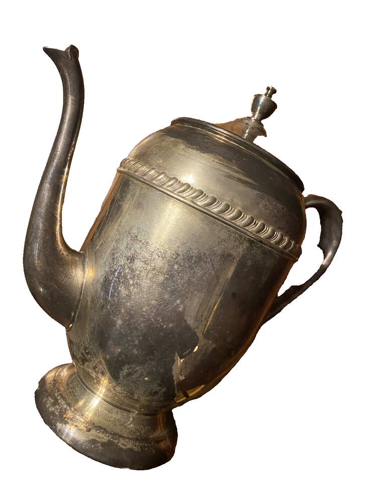 Vintage Silver Plated Coffee / Tea Pot 11" Tall