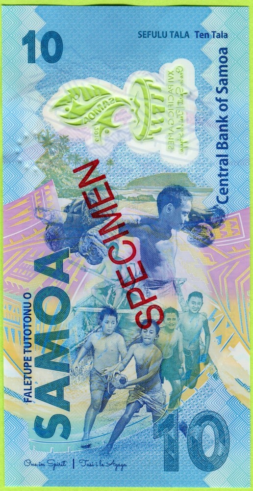 Samoa 10 Tala 2019 P45s AU - Polymer Specimen / Commemorative Only 500 Printed